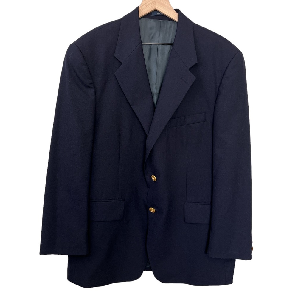 Polo University Club by Ralph Lauren Navy Wool Suit Jacket 42 Short